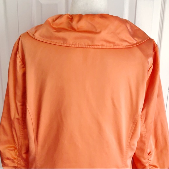 Inspired Style Peach Button Down Ruched Sleeve Jacket 16 - Picture 15 of 16